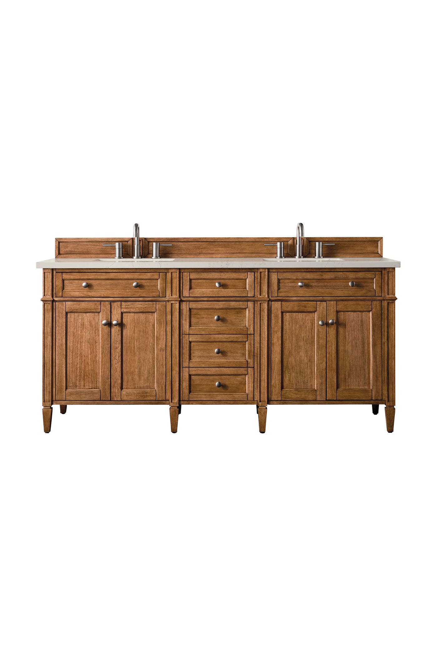 James Martin Brittany 72" Double Bathroom Vanity, Saddle Brown, view 36