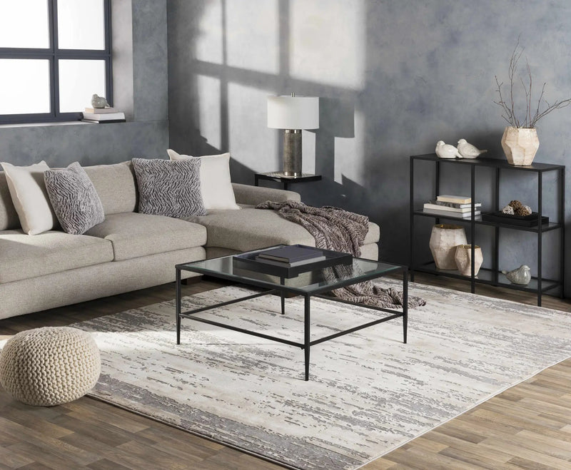 Mikana Beige Tibetan Rug by Boutique Rugs