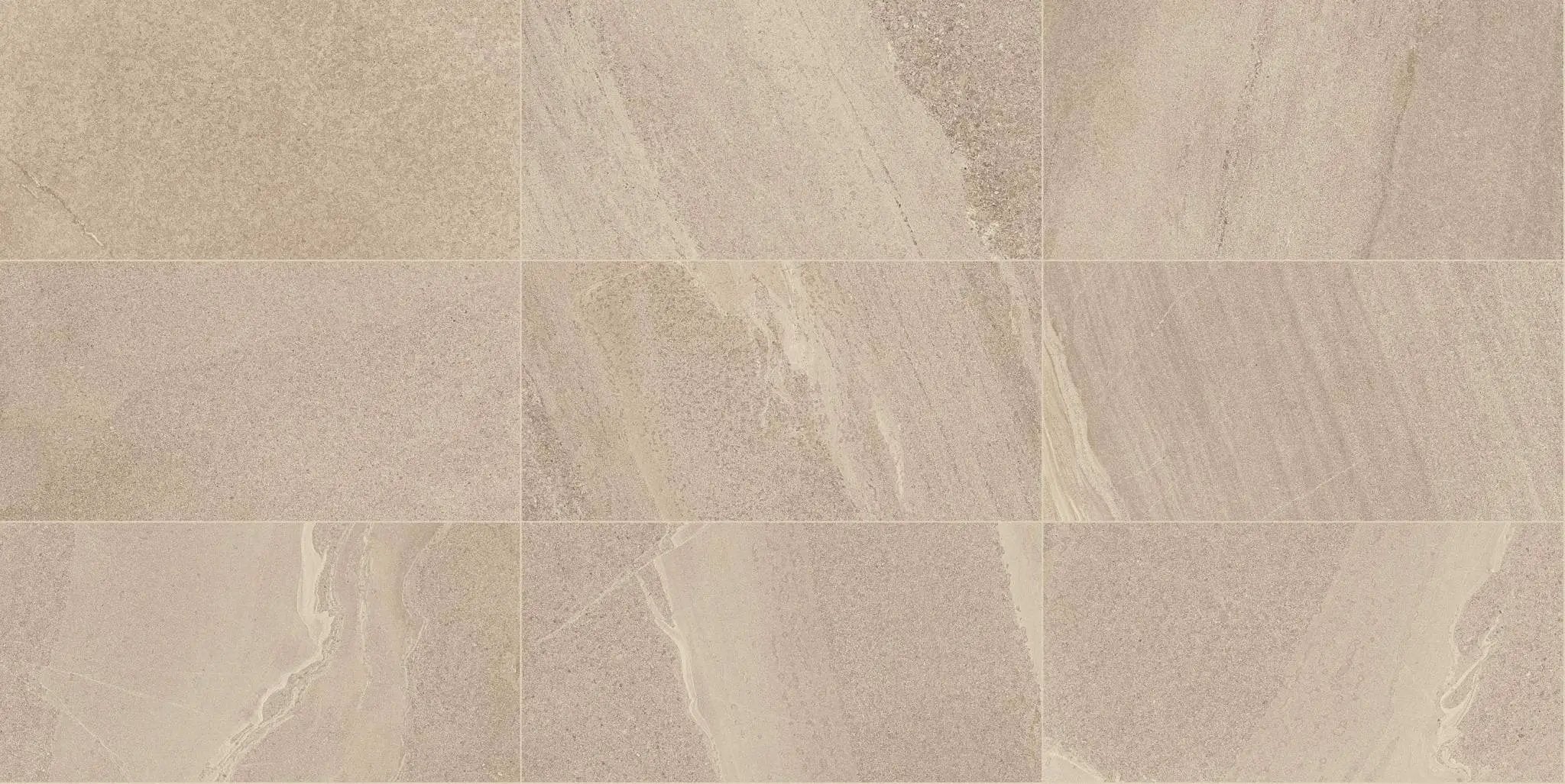 Milestone East Beige Bullnose Stone Look Porcelain Moldings 3x24 by landmarkceramics