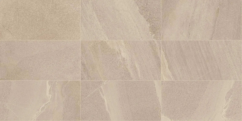 Milestone East Beige Bullnose Stone Look Porcelain Moldings 3x24 by landmarkceramics