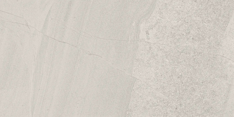 Milestone North White Stone Look Porcelain Tiles 12x24 by landmarkceramics