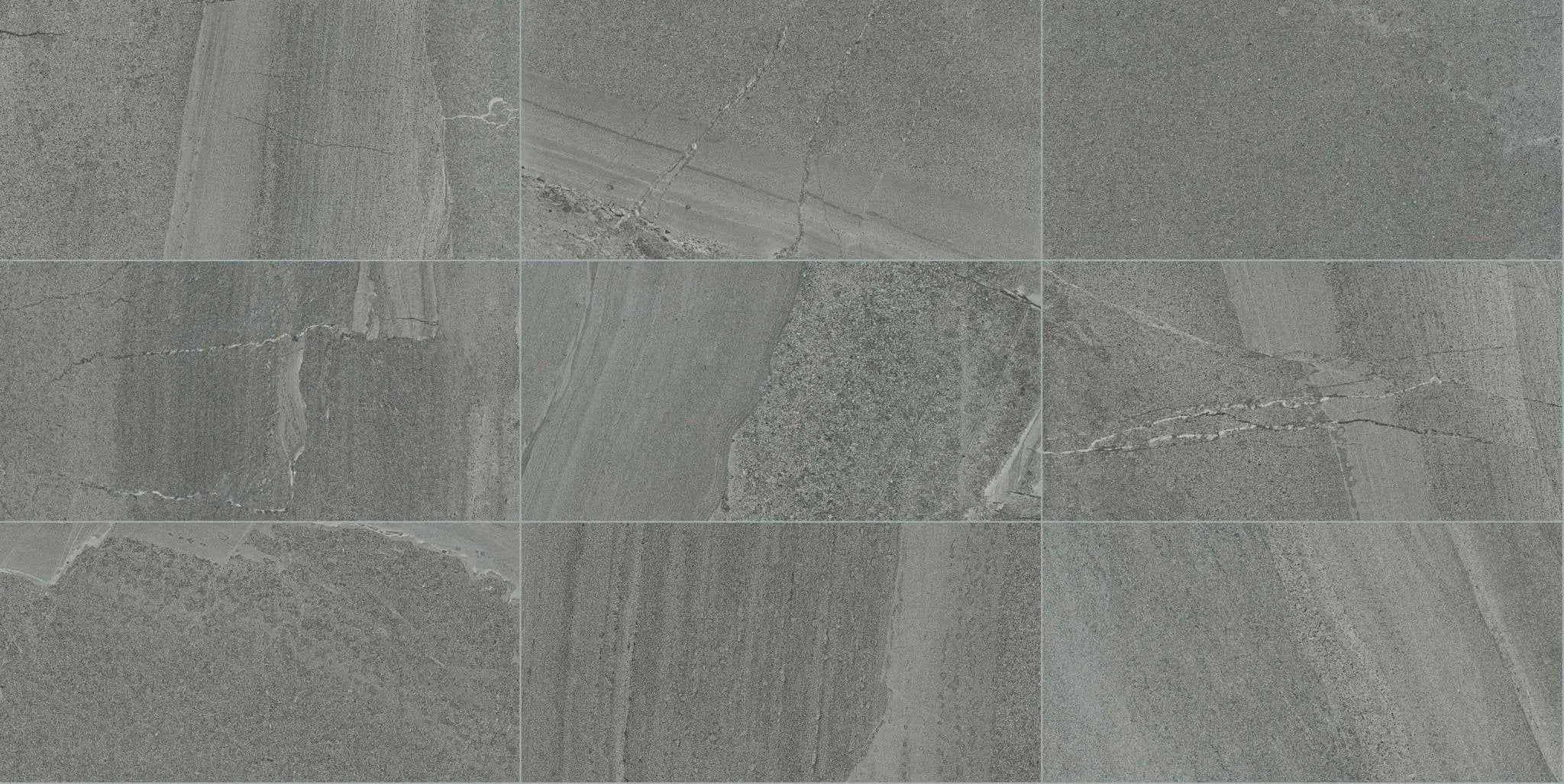 Milestone South Grey Stone Look Porcelain Tiles 12x24 by landmarkceramics