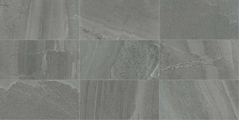Milestone South Grey Bullnose Stone Look Porcelain Moldings 3x24 by landmarkceramics
