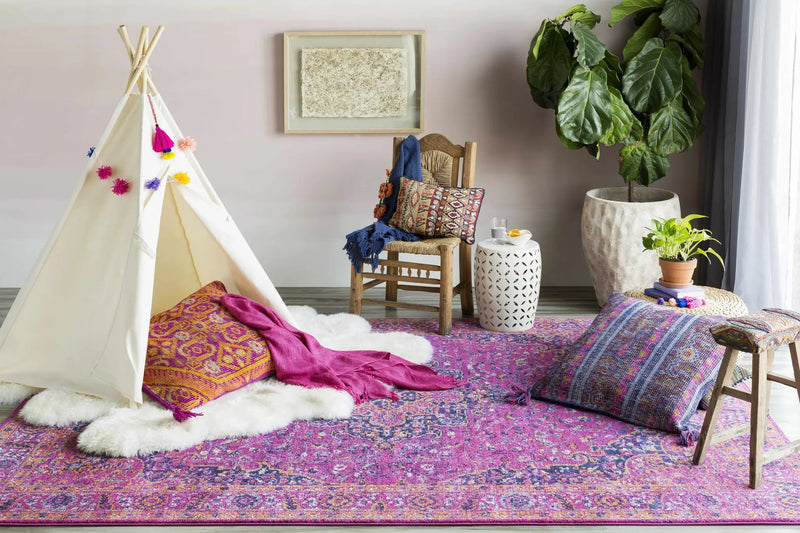Milliken Magenta Area Rug by Boutique Rugs