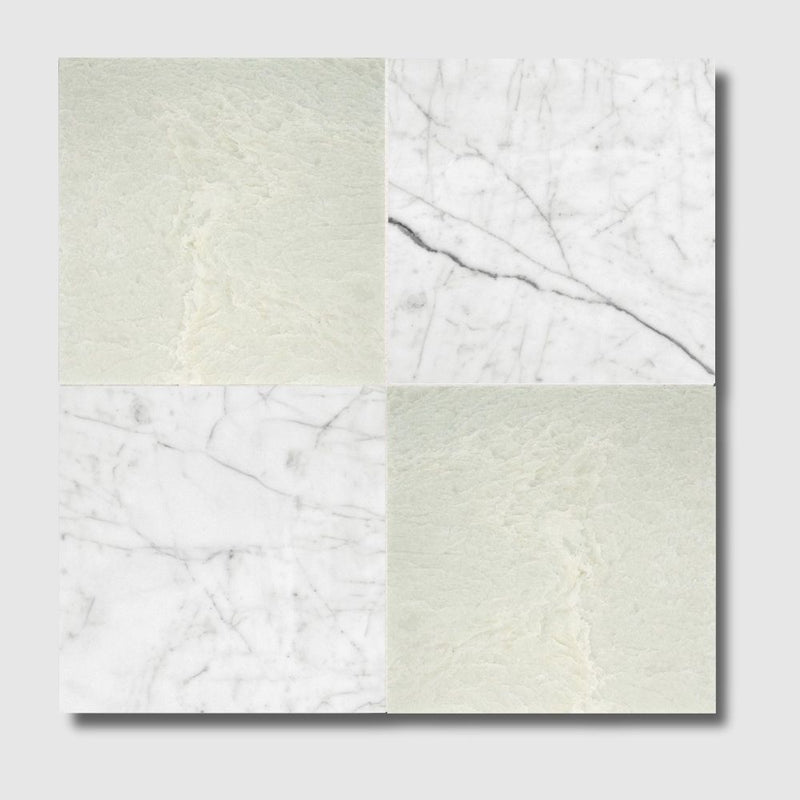 Italian Carrara, Ming Green Polished Checkerboard Pattern Marble Tiles 12x12 Marble Polished 12x12 Tiles