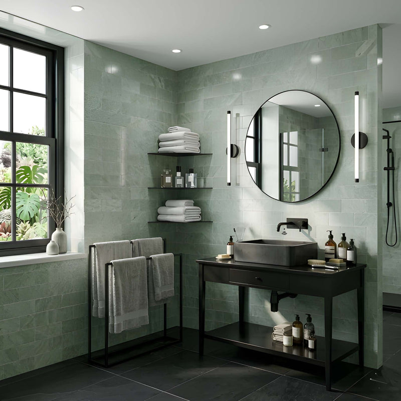 Ming Green Polished Marble Tiles 2 3/4x5 1/2 Marble Polished 3x12 Tiles — 2