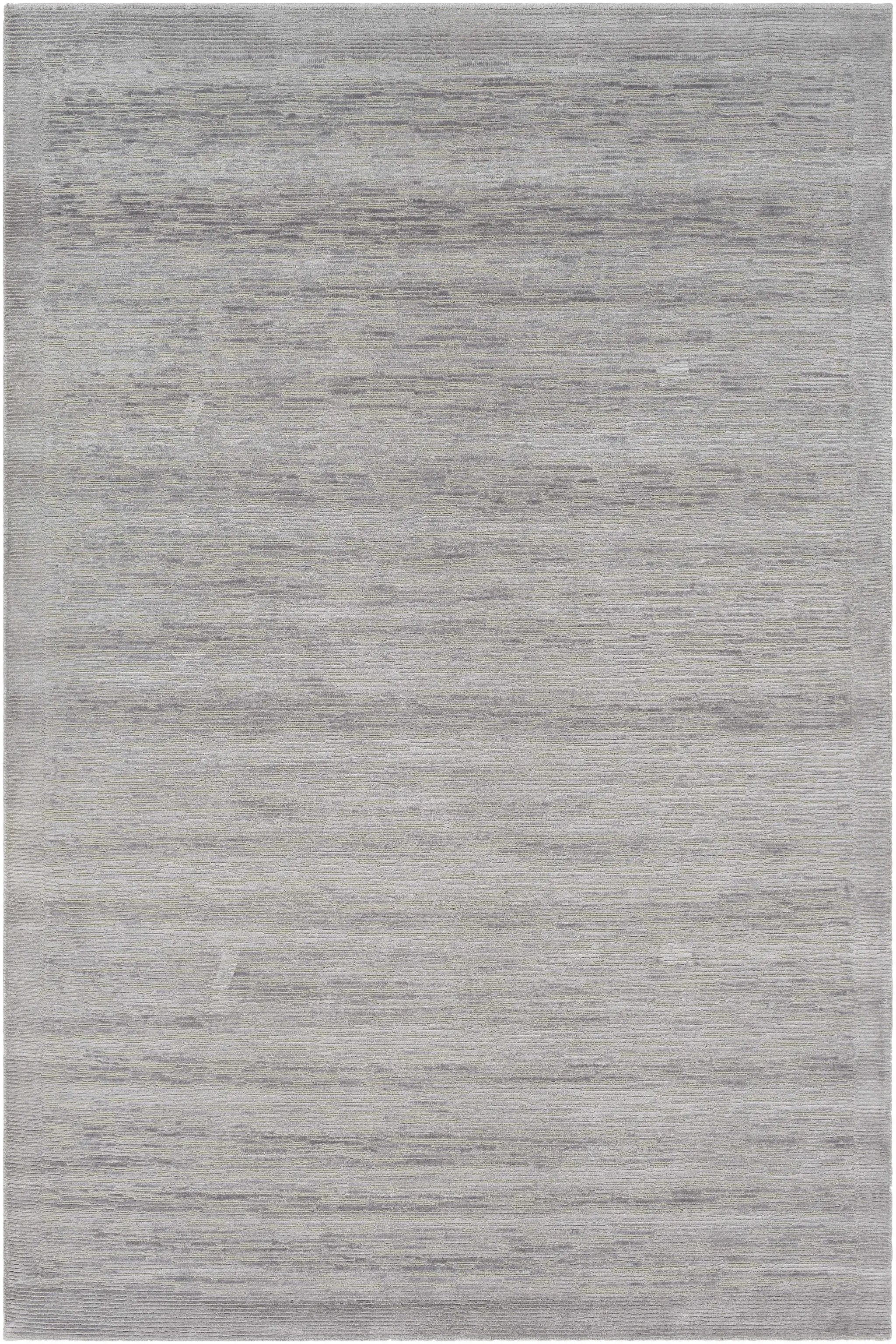 Mardi Silver Premium Wool&Silk Area Rug - Clearance by Boutique Rugs