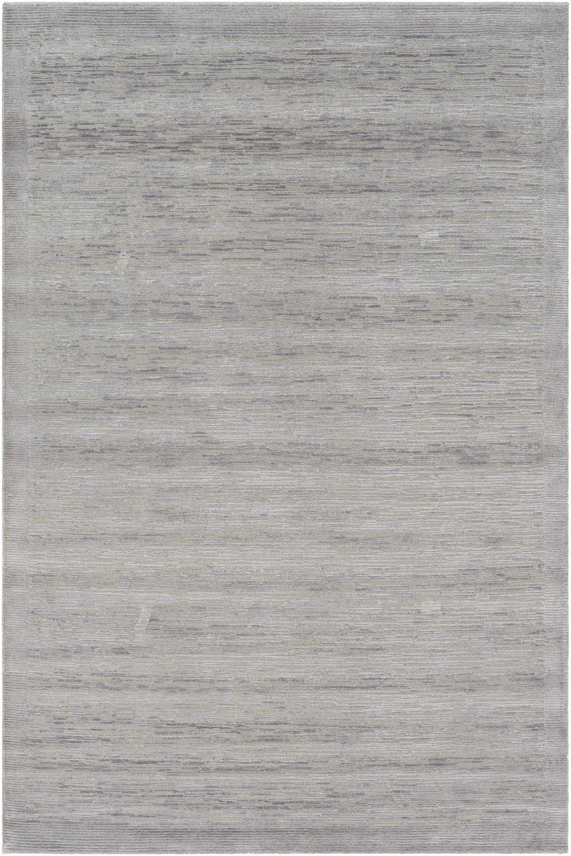 Mardi Silver Premium Wool&Silk Area Rug - Clearance by Boutique Rugs