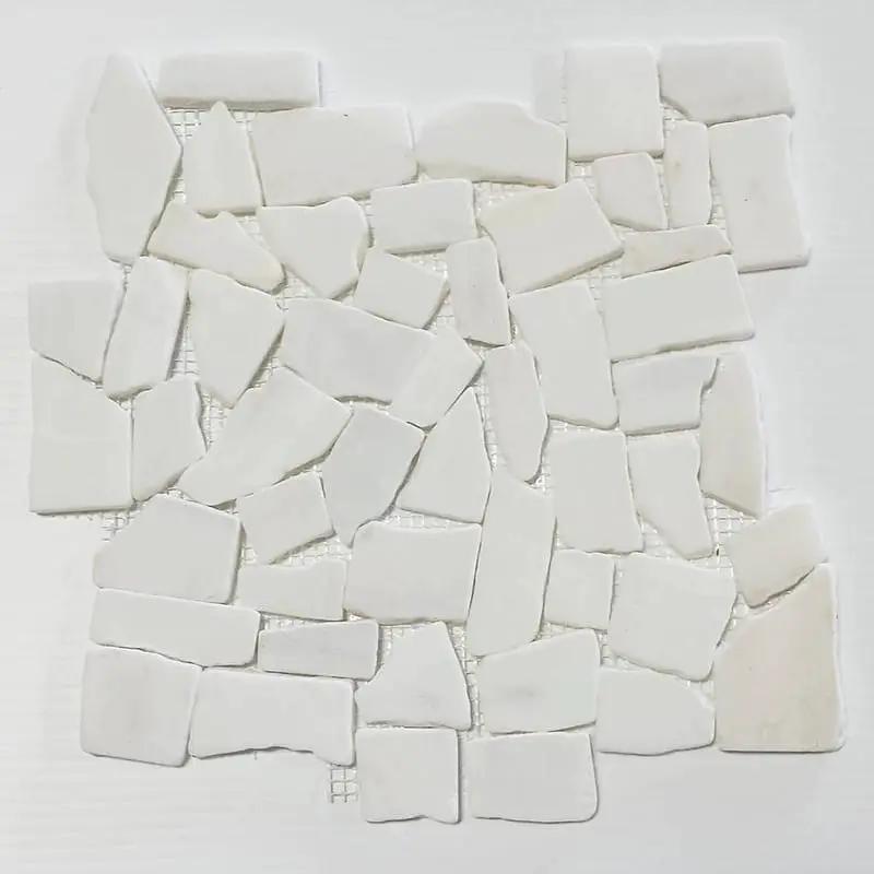 Mink White Natural Pebble Mosaics 12x12 by Stonetiledepot