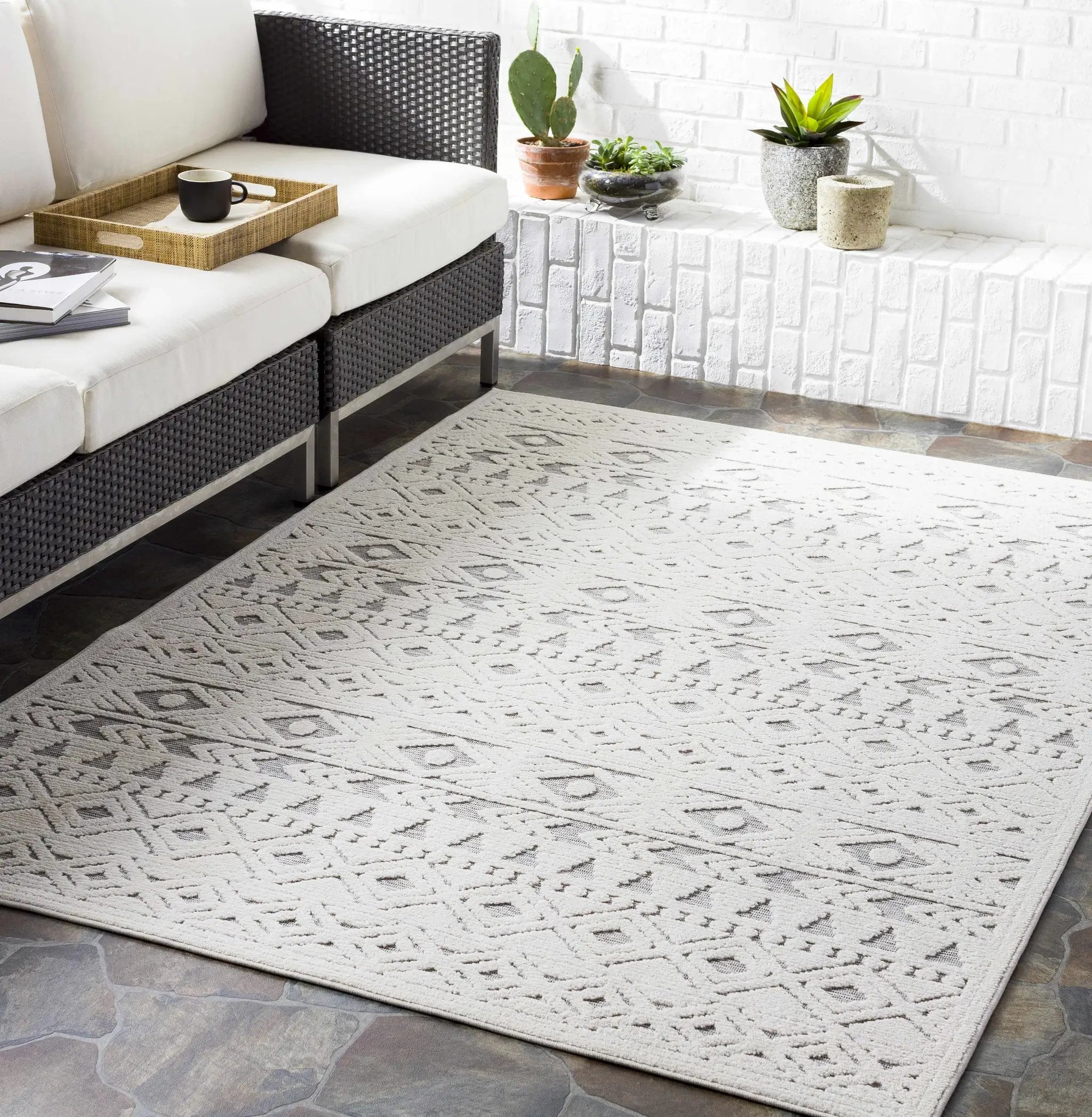 Mirani 3D Outdoor Area Rug - Clearance by Boutique Rugs