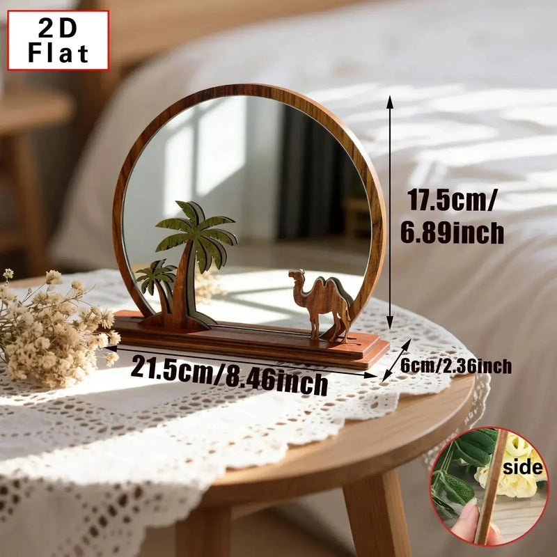 Mirror - Decorative Wooden Camel Design by House Of Avana