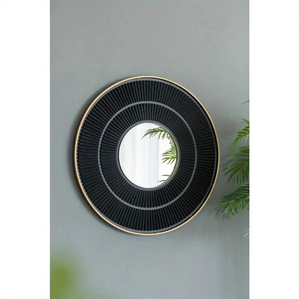 Mirror - Golden Wooden 24 Inch by House Of Avana