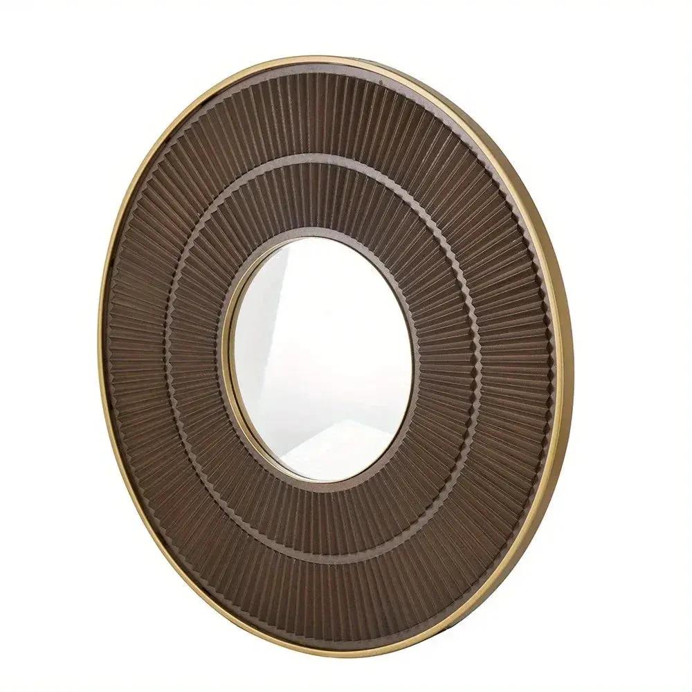 Mirror - Round Wooden by House Of Avana
