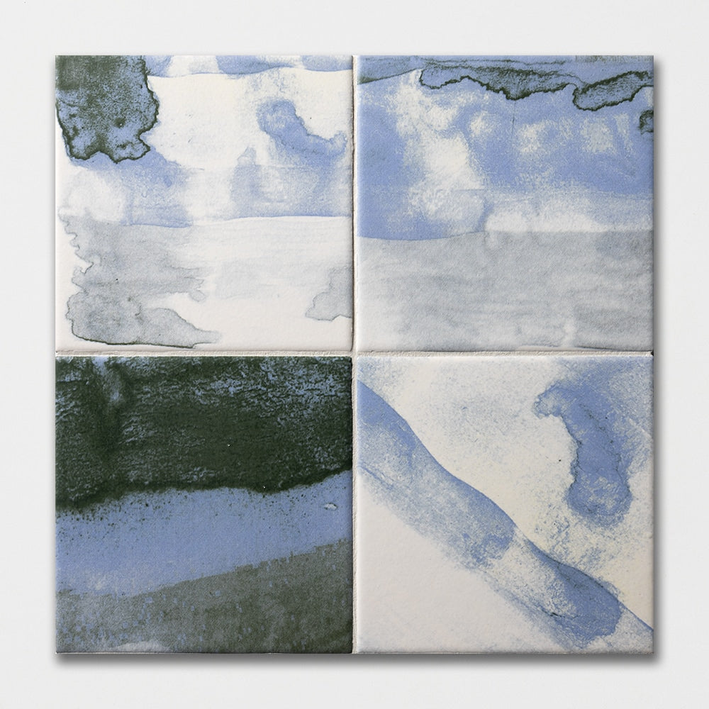 Mist Flower Matte Ceramic Tiles 6x6 Ceramic Matte 6x6 Tiles — 2