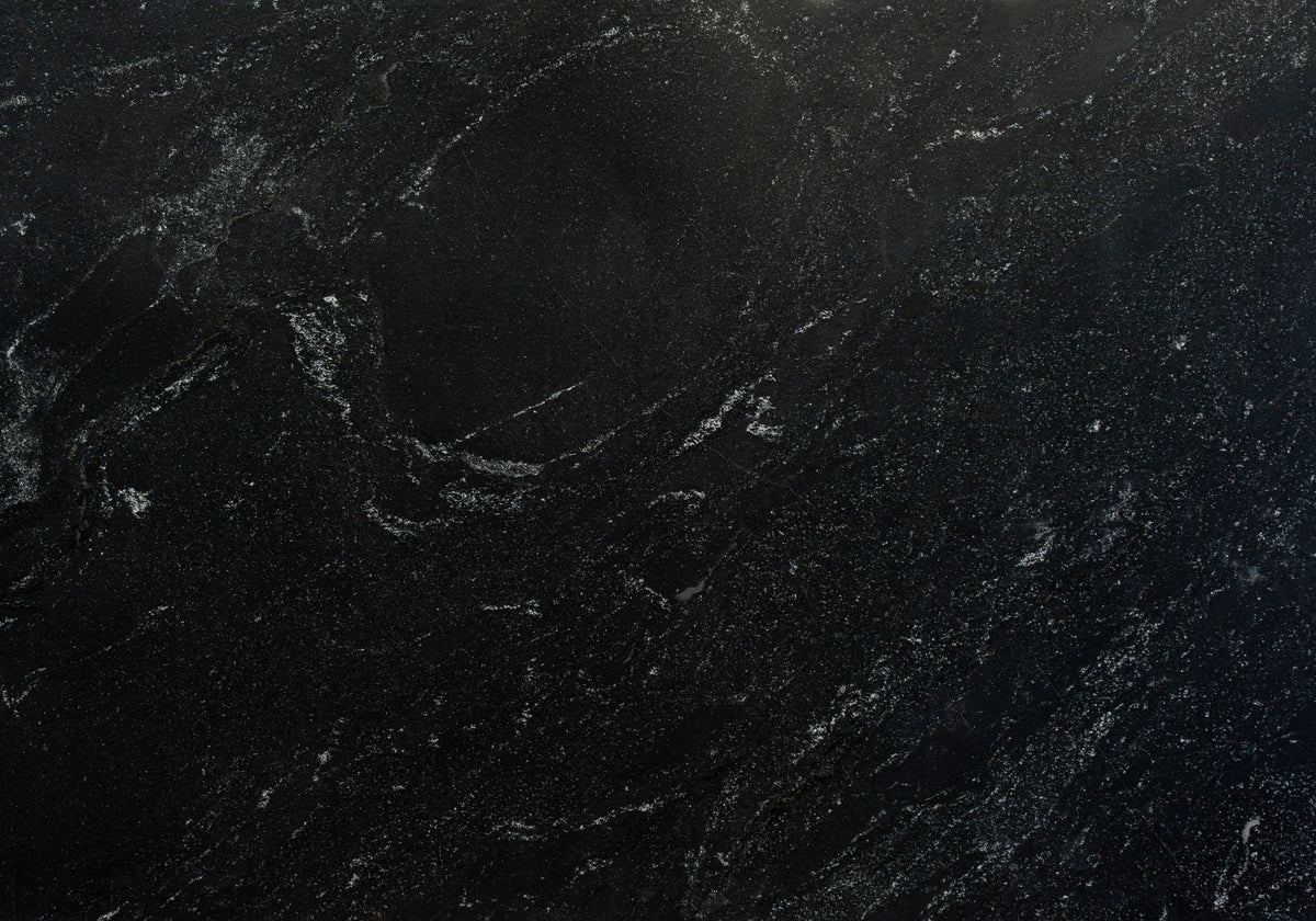 Mistic Black Brushed Granite Slab Random