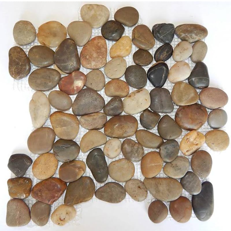 Mixed Salad Polished Pebble Mosaics 12x12 Pebble Polished 12x12 Mosaics
