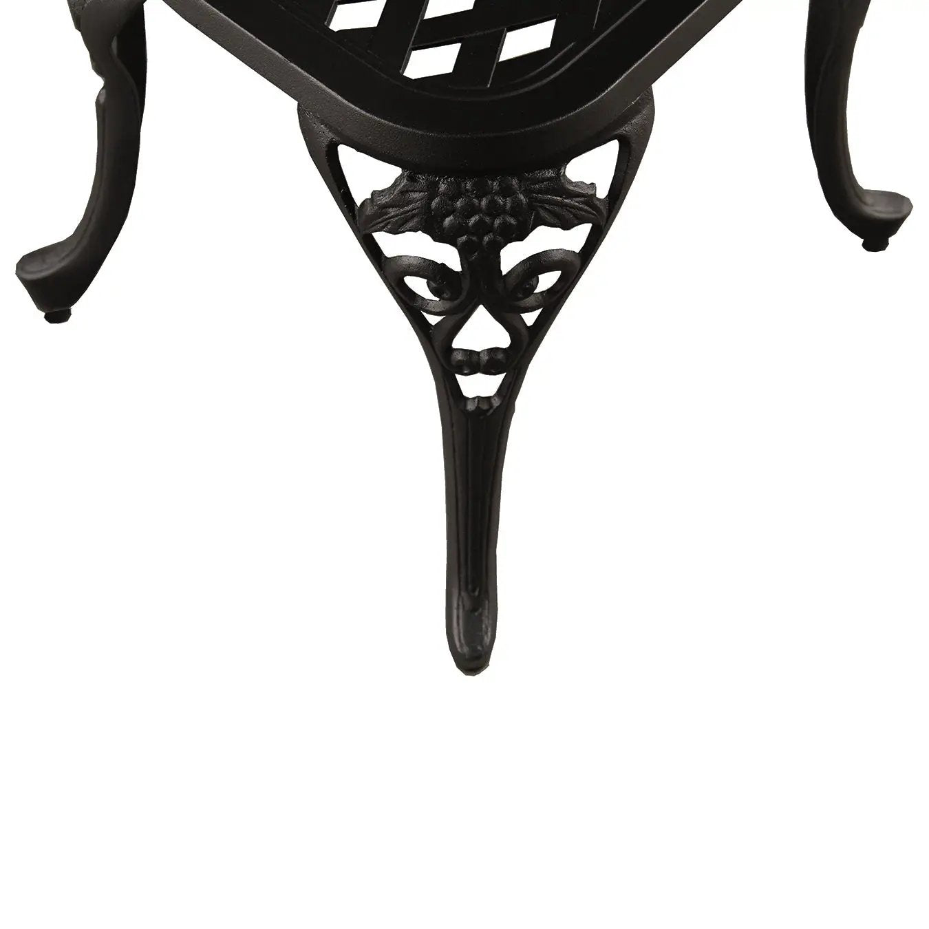 Black Grape Vineyard Outdoor Patio Garden Aluminum 3 Piece Bistro Set by Sharicks