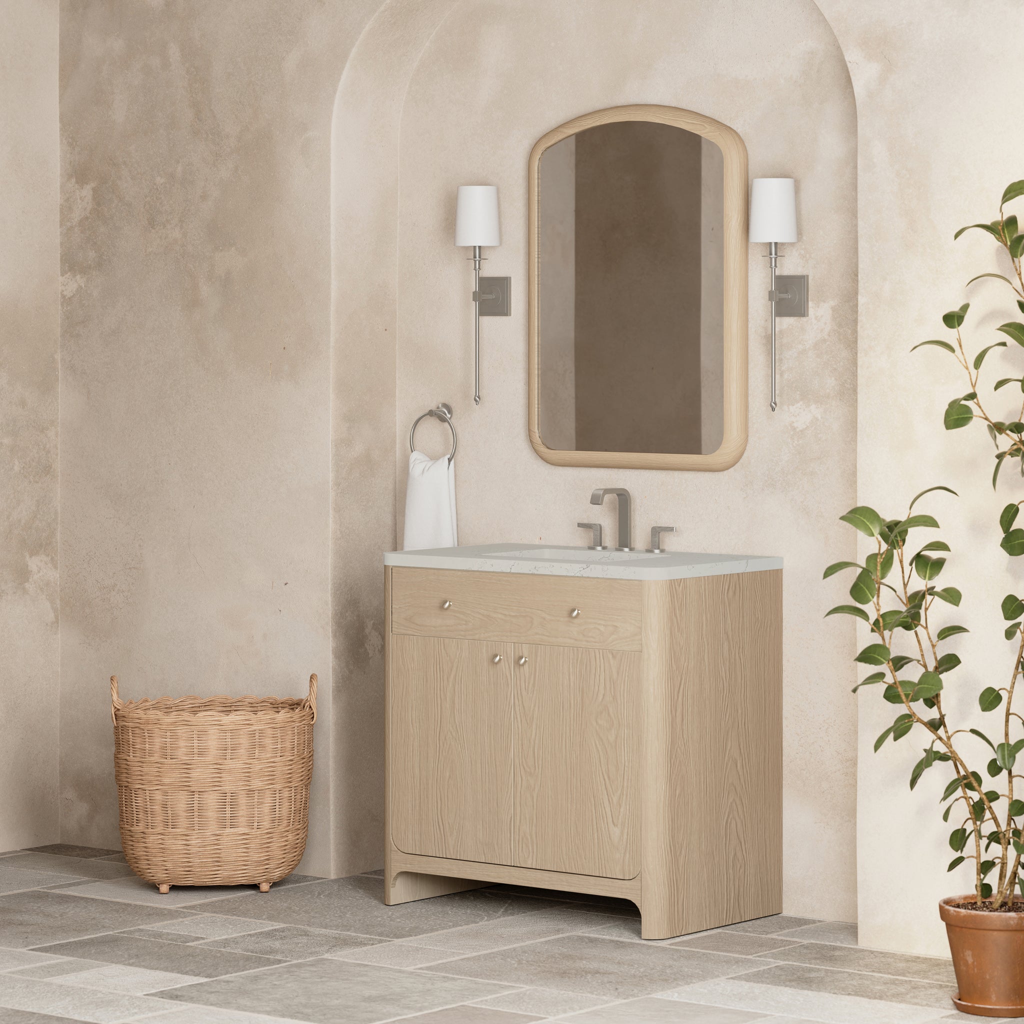 James Martin Gracyn 36" Single Bathroom Vanity, Coastal Driftwood, view 29
