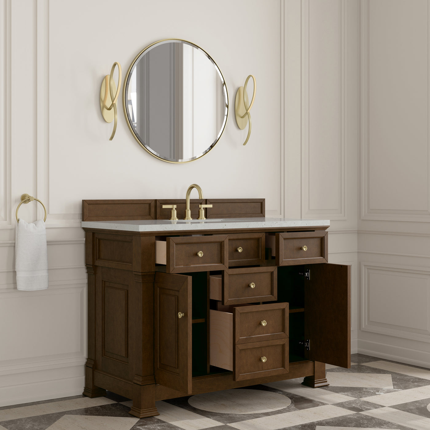 James Martin Brookfield 48" Single Bathroom Vanity, Honey Oak, view 20
