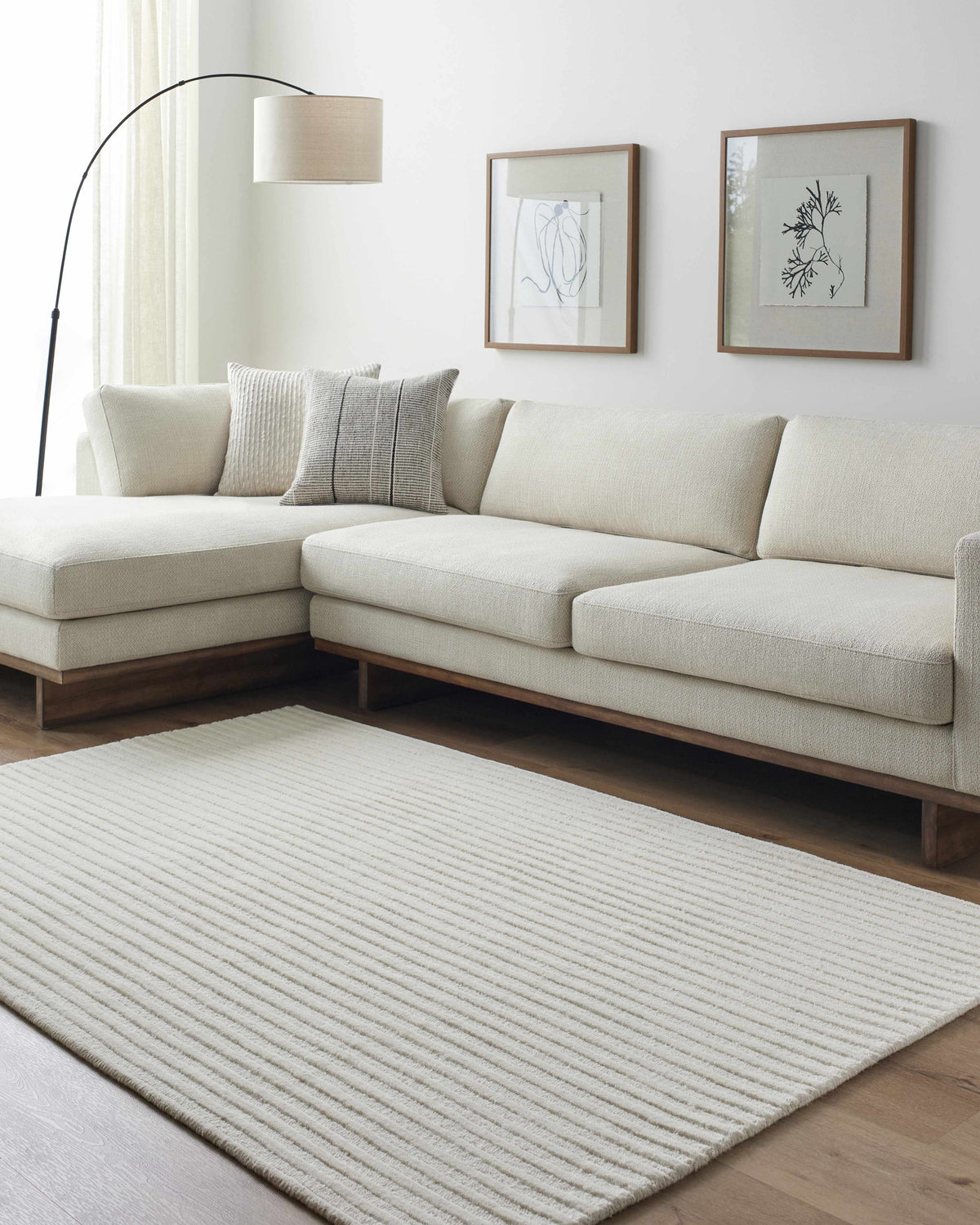 Missa Cream Area Rug - Clearance, installed in a room 2
