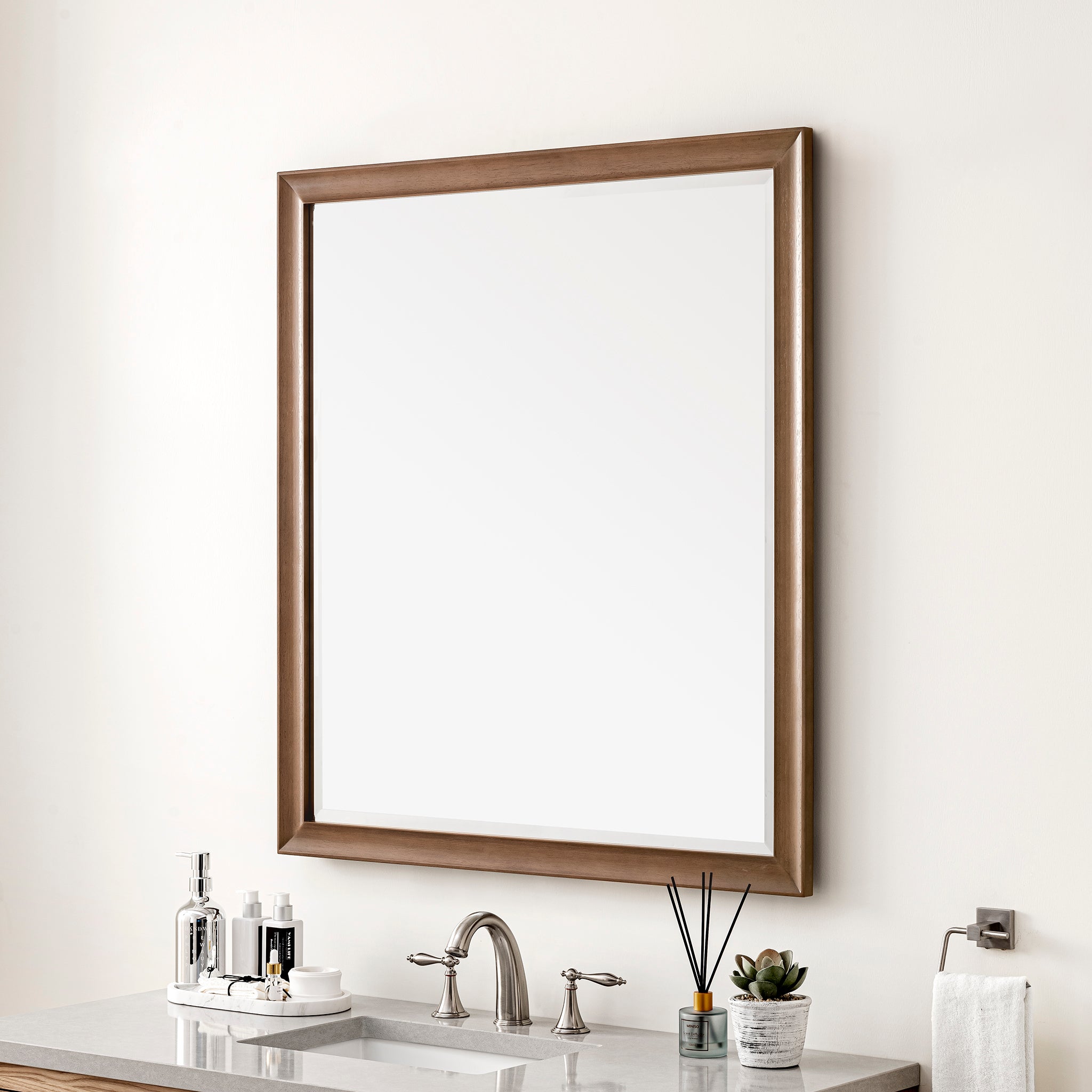 James Martin Glenbrooke 36" Mirror, Whitewashed Walnut, view 3