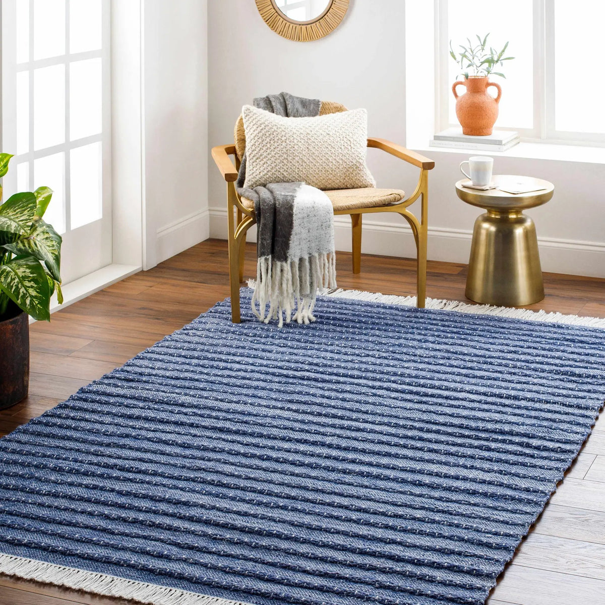 Mala Area Rug - Clearance, installed in a room