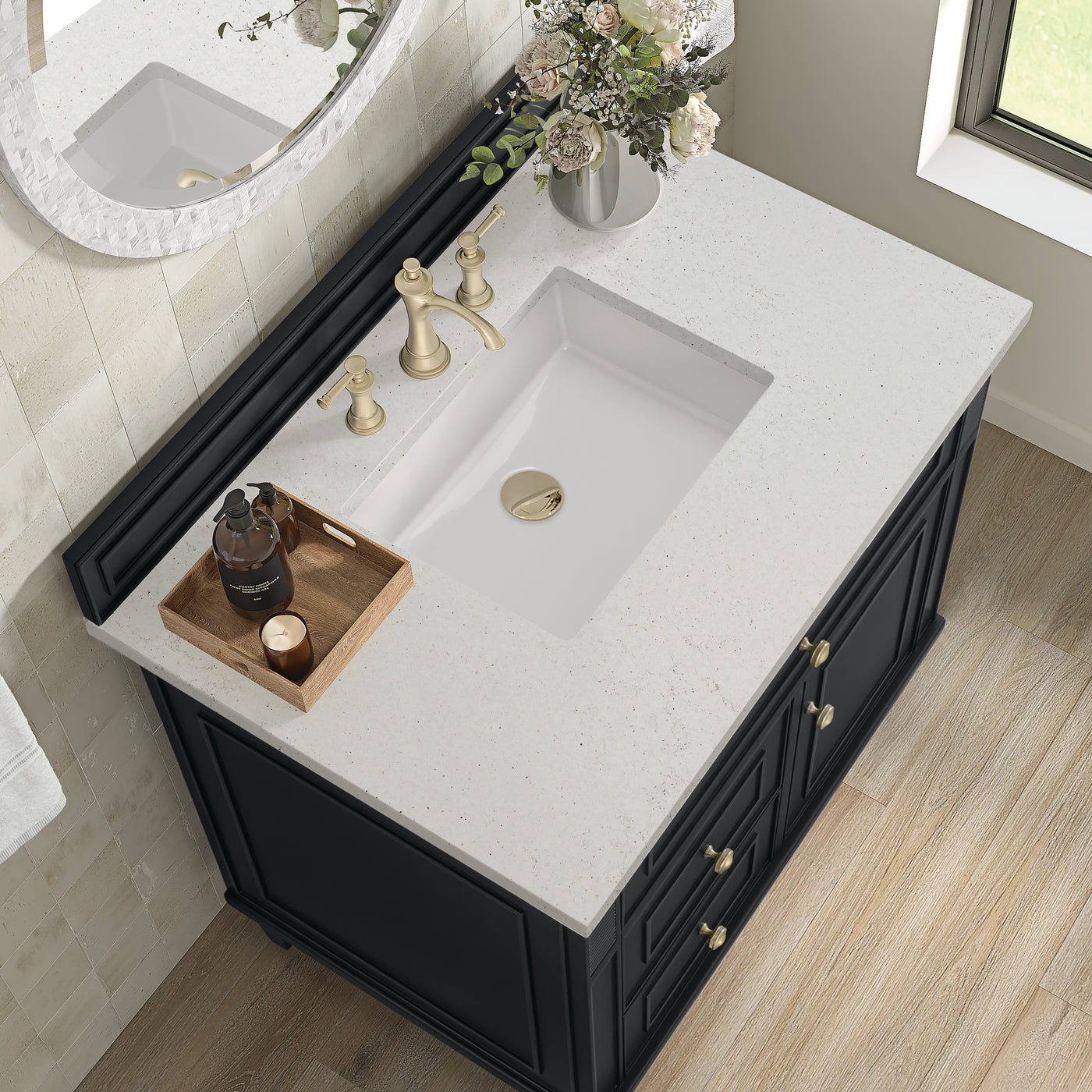 James Martin Lorelai 36" Single Bathroom Vanity, Black Onyx, view 27