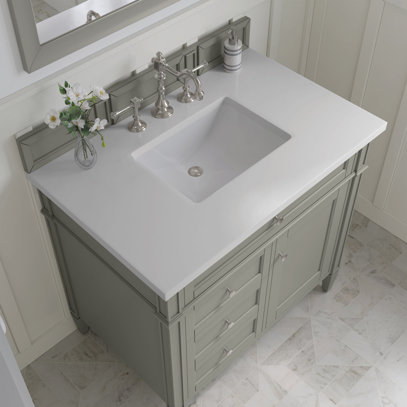 James Martin Brittany 36" Single Bathroom Vanity, Urban Gray, view 24