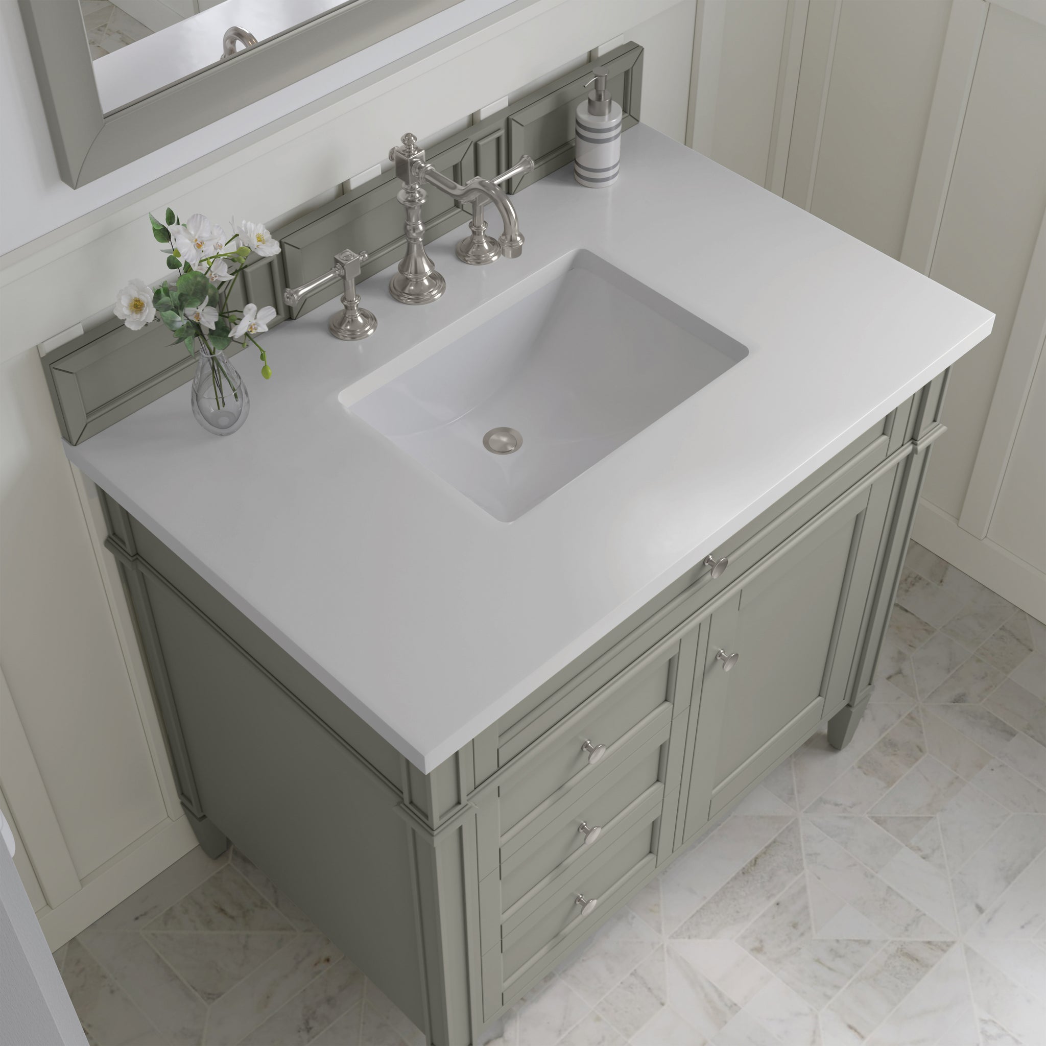 James Martin Brittany 36" Single Bathroom Vanity, Urban Gray, view 24