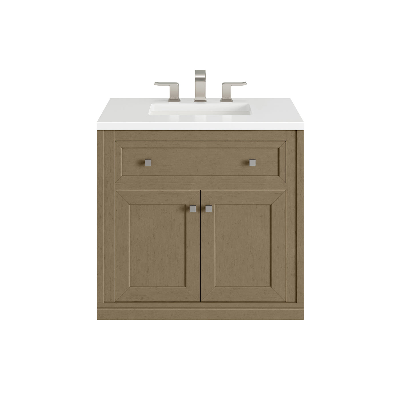 James Martin Chicago 30" Single Bathroom Vanity, Walnut Whisper, view 40