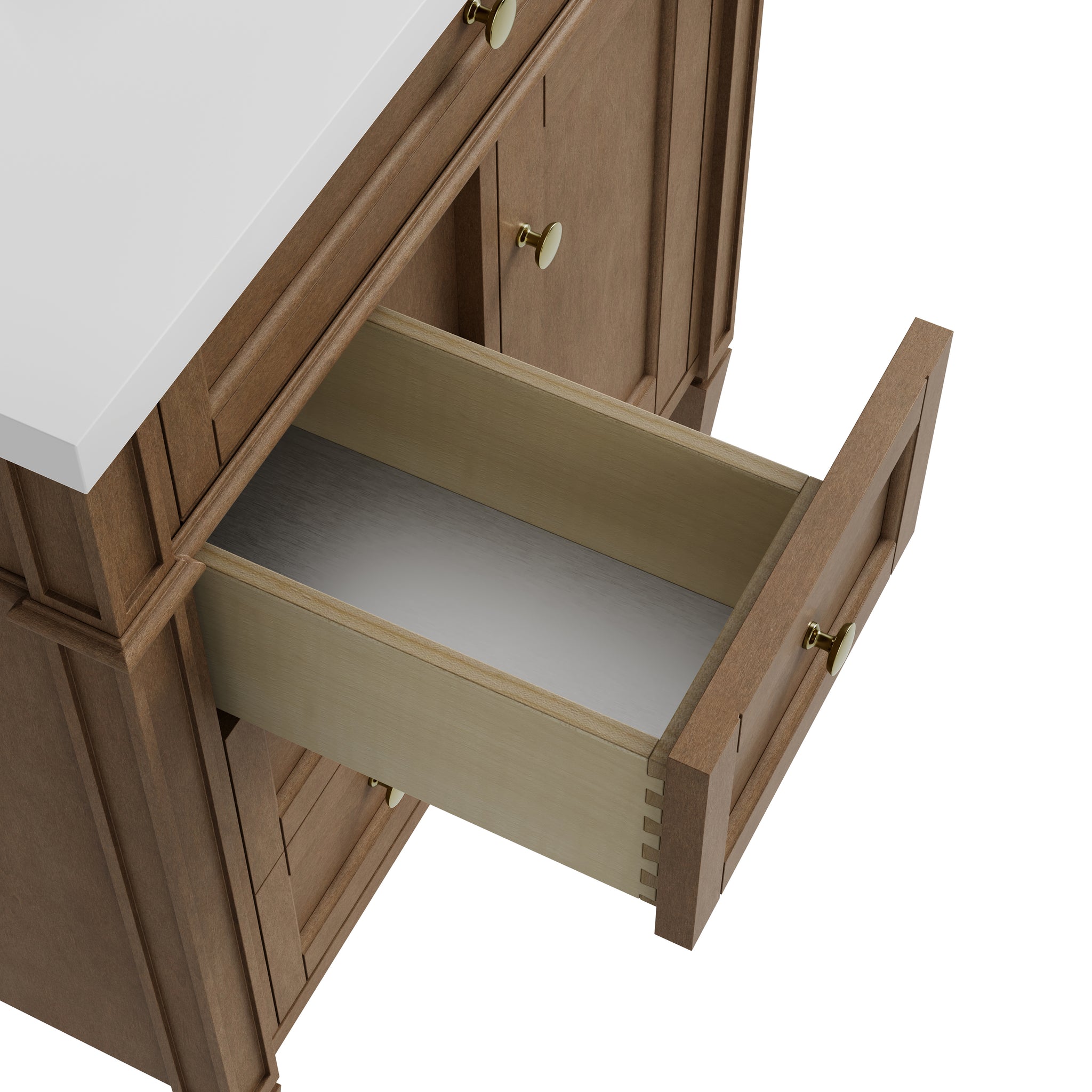 James Martin Brittany 30" Single Bathroom Vanity, Pecan, view 22