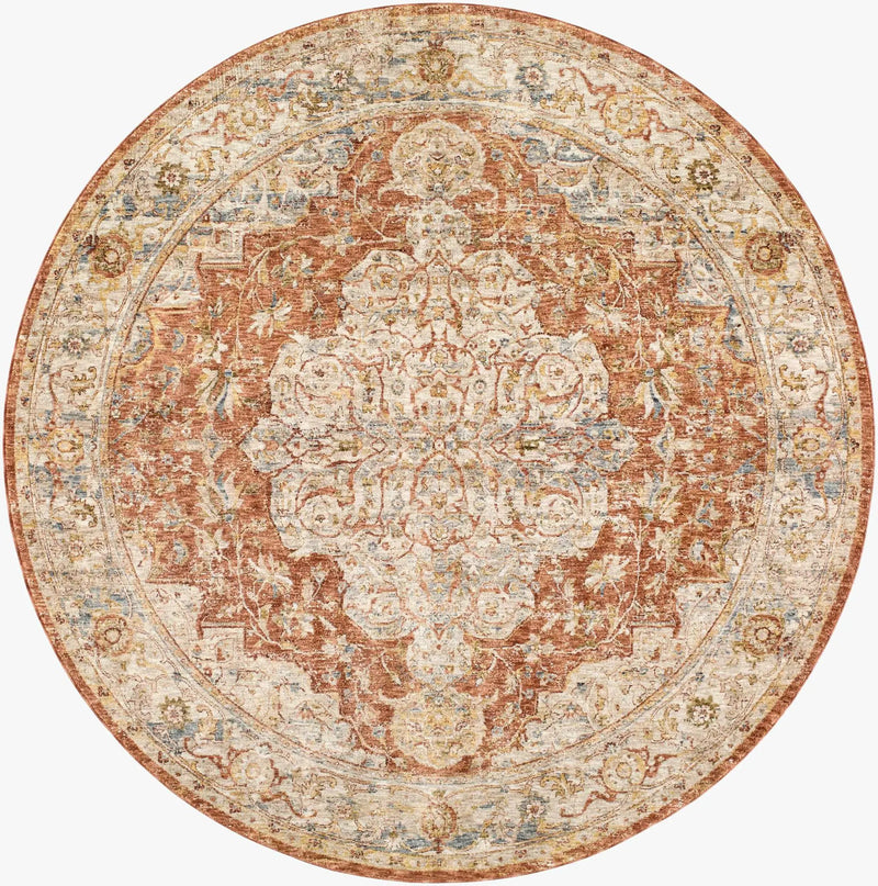 Aman Rust Area Rug - Clearance by Boutique Rugs