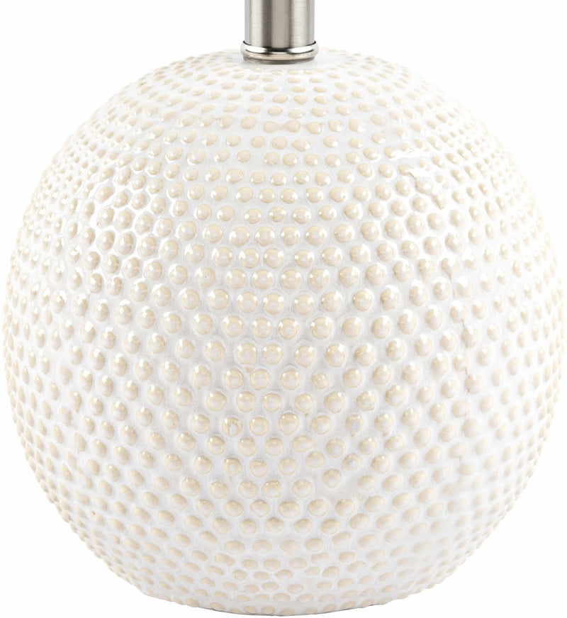 Manaloal Beige Textured Table Lamp by Boutique Rugs