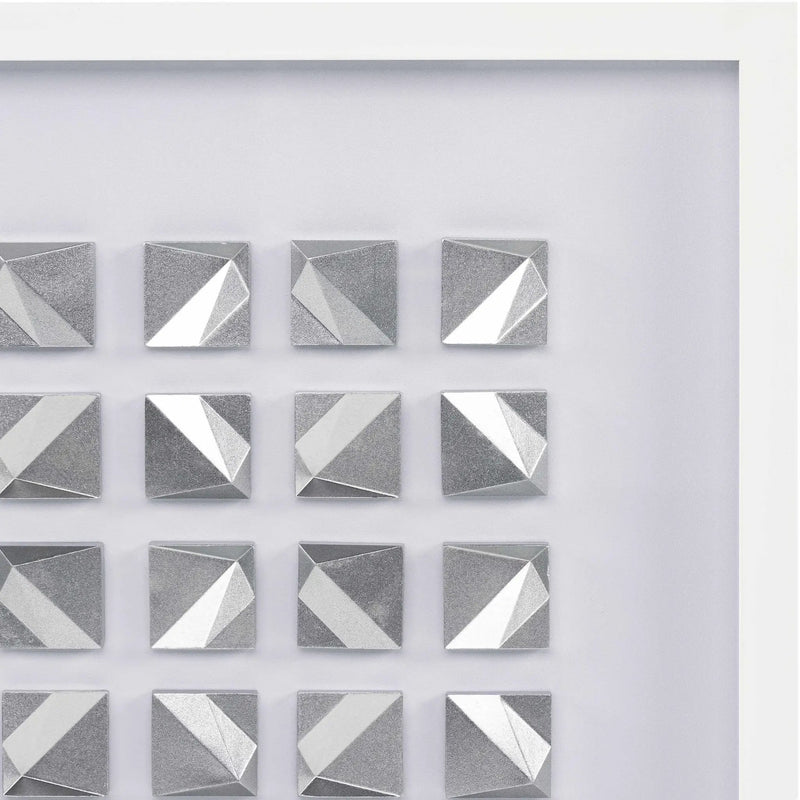Mountainaire Silver Facet Wall Art - Clearance by Boutique Rugs