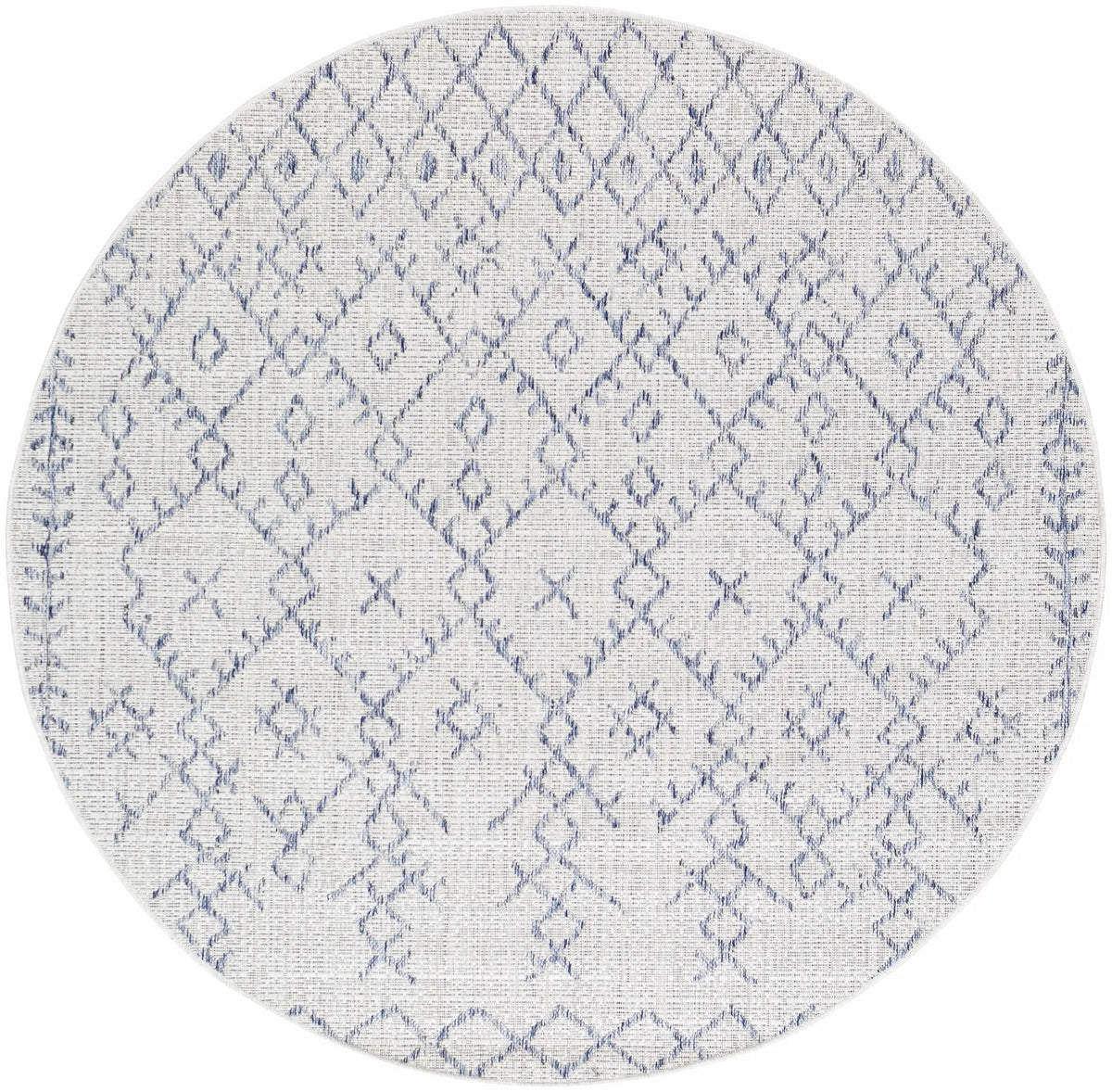 Maunawili Blue Detailed Gray Outdoor Rug - Clearance, photo 9 of 12