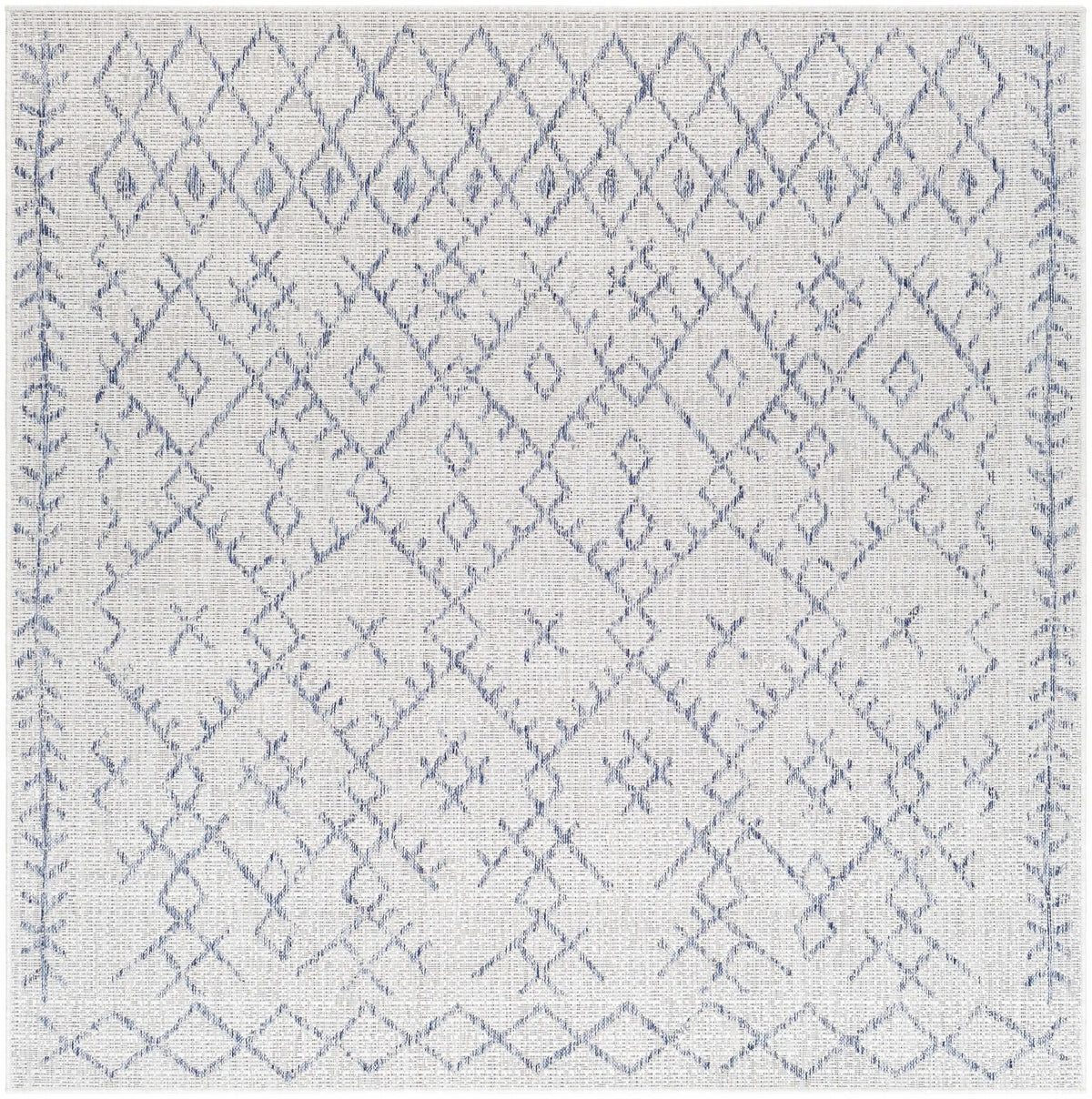 Maunawili Blue Detailed Gray Outdoor Rug - Clearance, photo 10 of 12