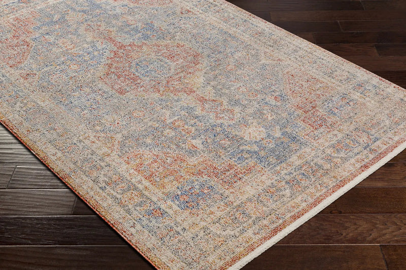 Akio Red & Blue Area Rug - Clearance by Boutique Rugs