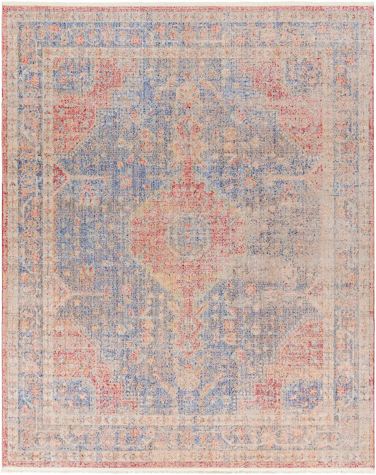 Akio Red & Blue Area Rug - Clearance, photo 8 of 10