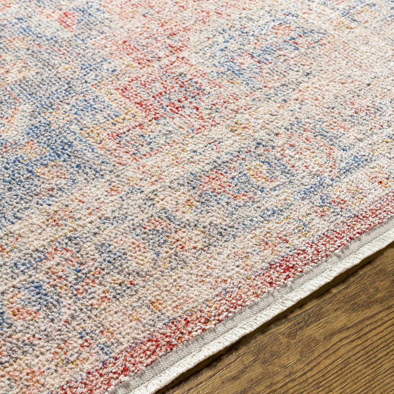 Akio Red & Blue Area Rug - Clearance by Boutique Rugs
