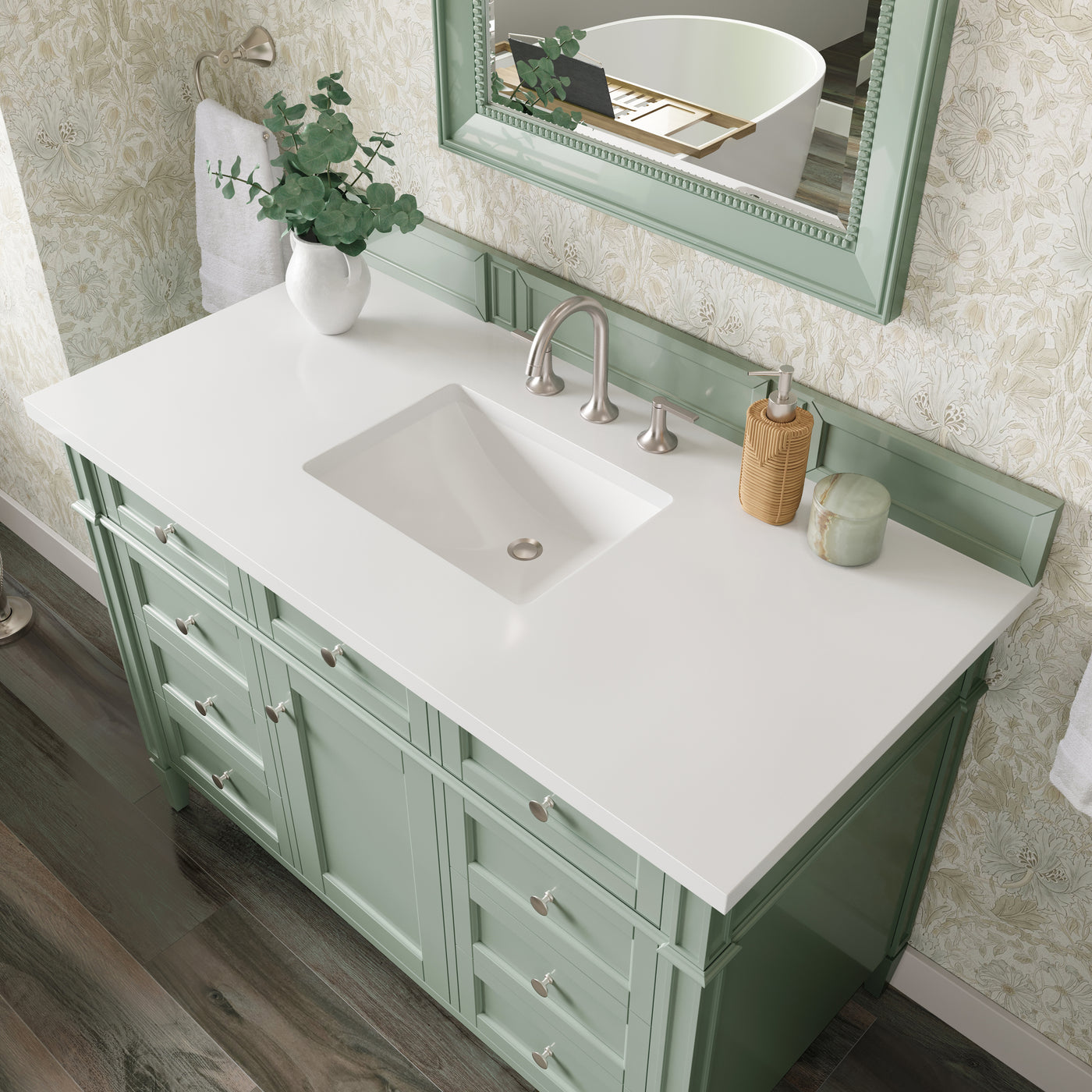 James Martin Brittany 48" Single Bathroom Vanity, Sage Green, view 26