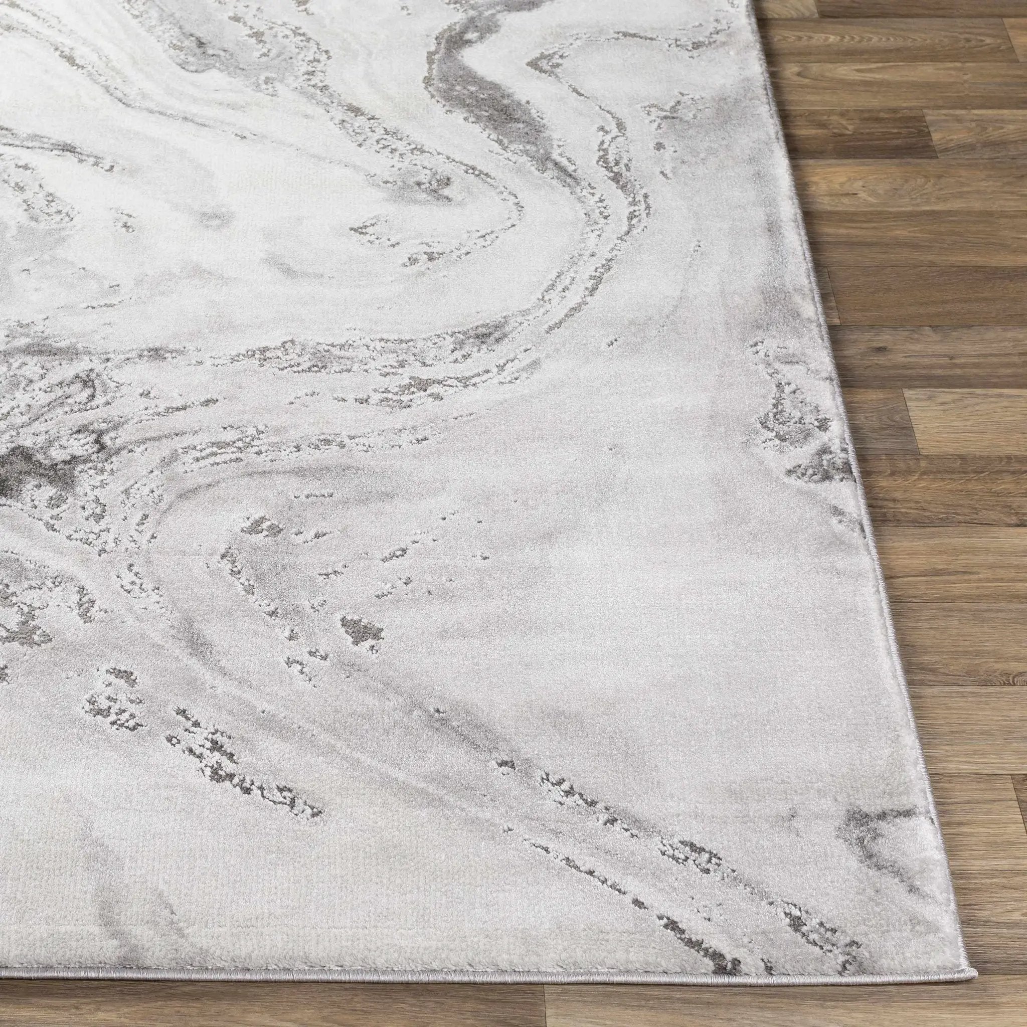 Moana Charcoal Marble Rug by Boutique Rugs