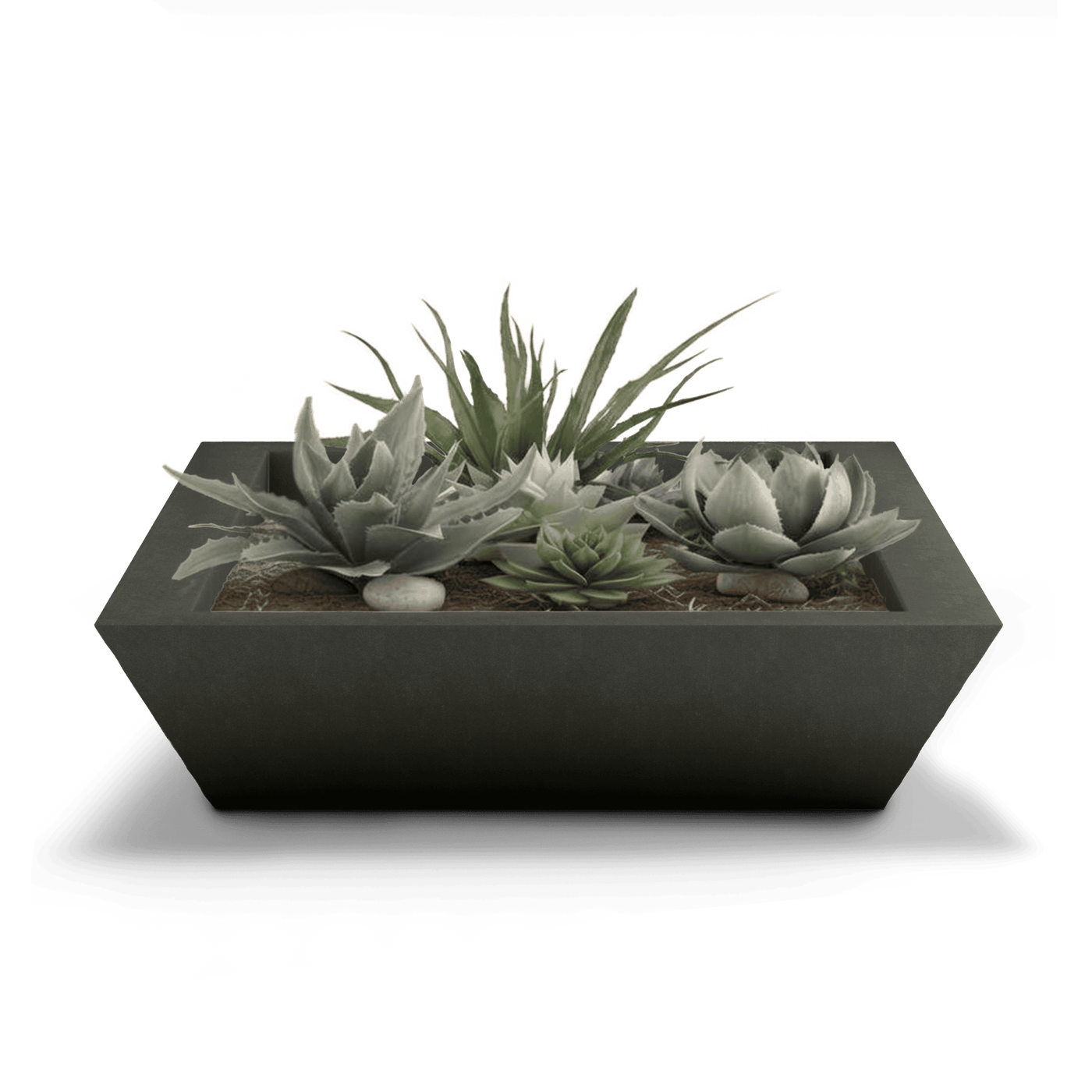 Newport Outdoor Shallow Planter by ModaConcrete - Direct source for architectural and precast concrete