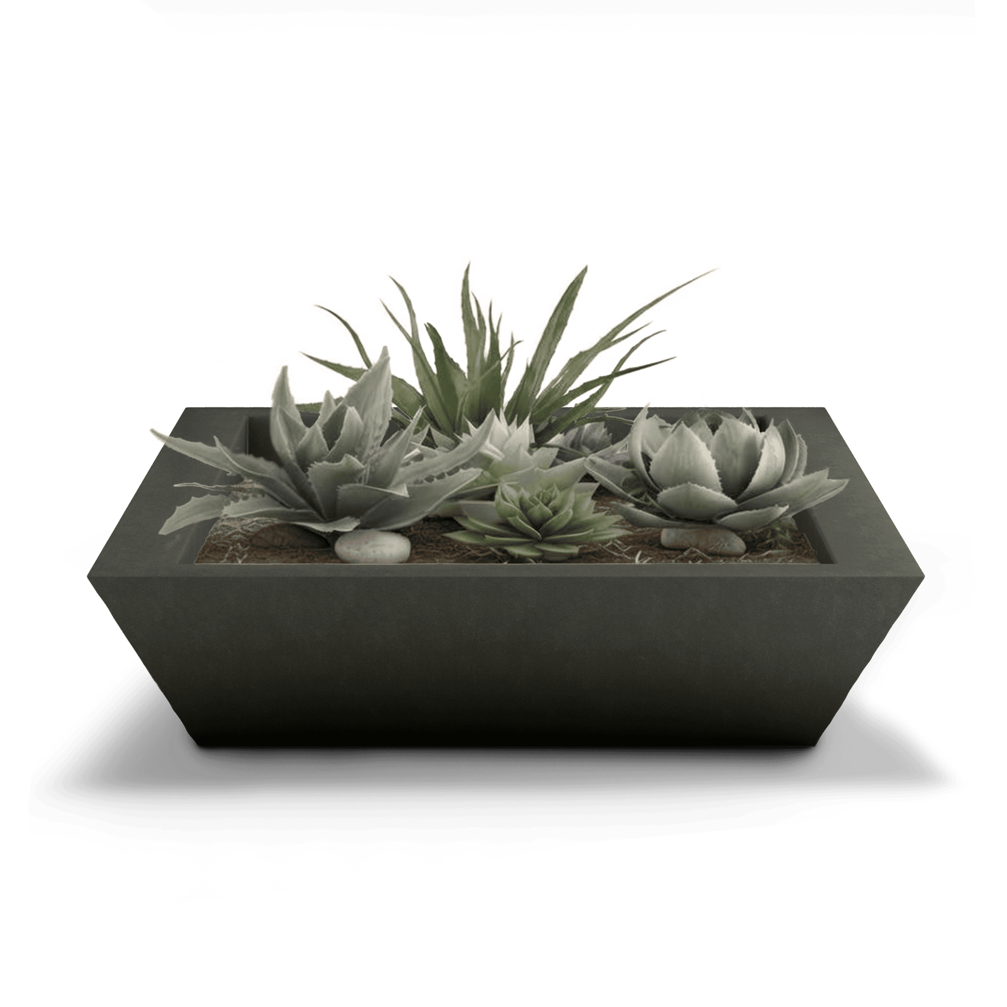Newport Outdoor Shallow Planter by ModaConcrete - Direct source for architectural and precast concrete