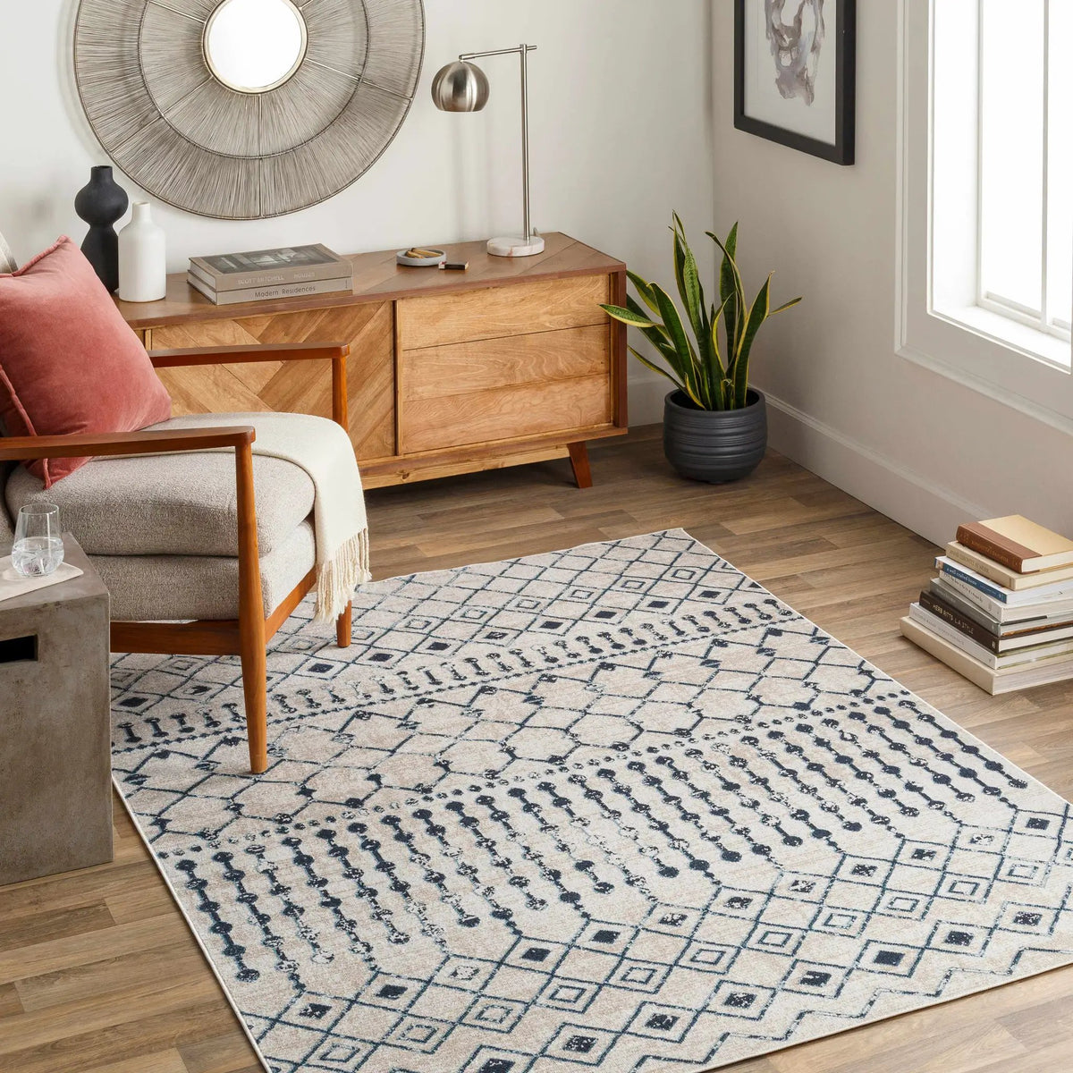 Modderfontein Washable Area Rug - Clearance, installed in a room