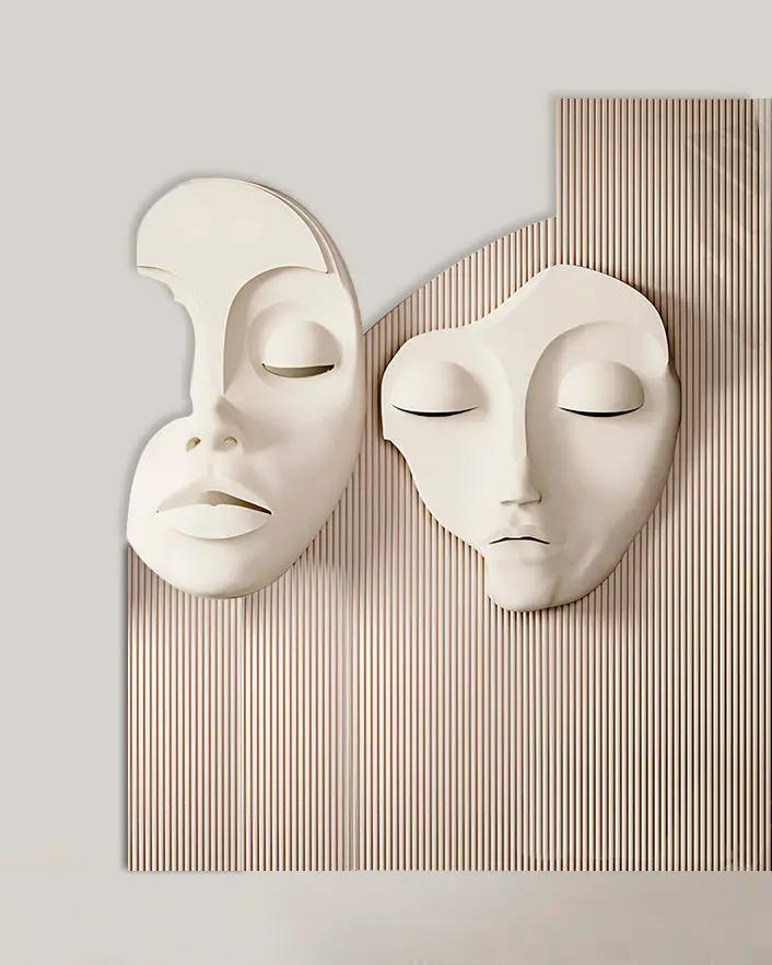 Wabi-Sabi 3D Face Wall Relief Art, photo 7 of 16