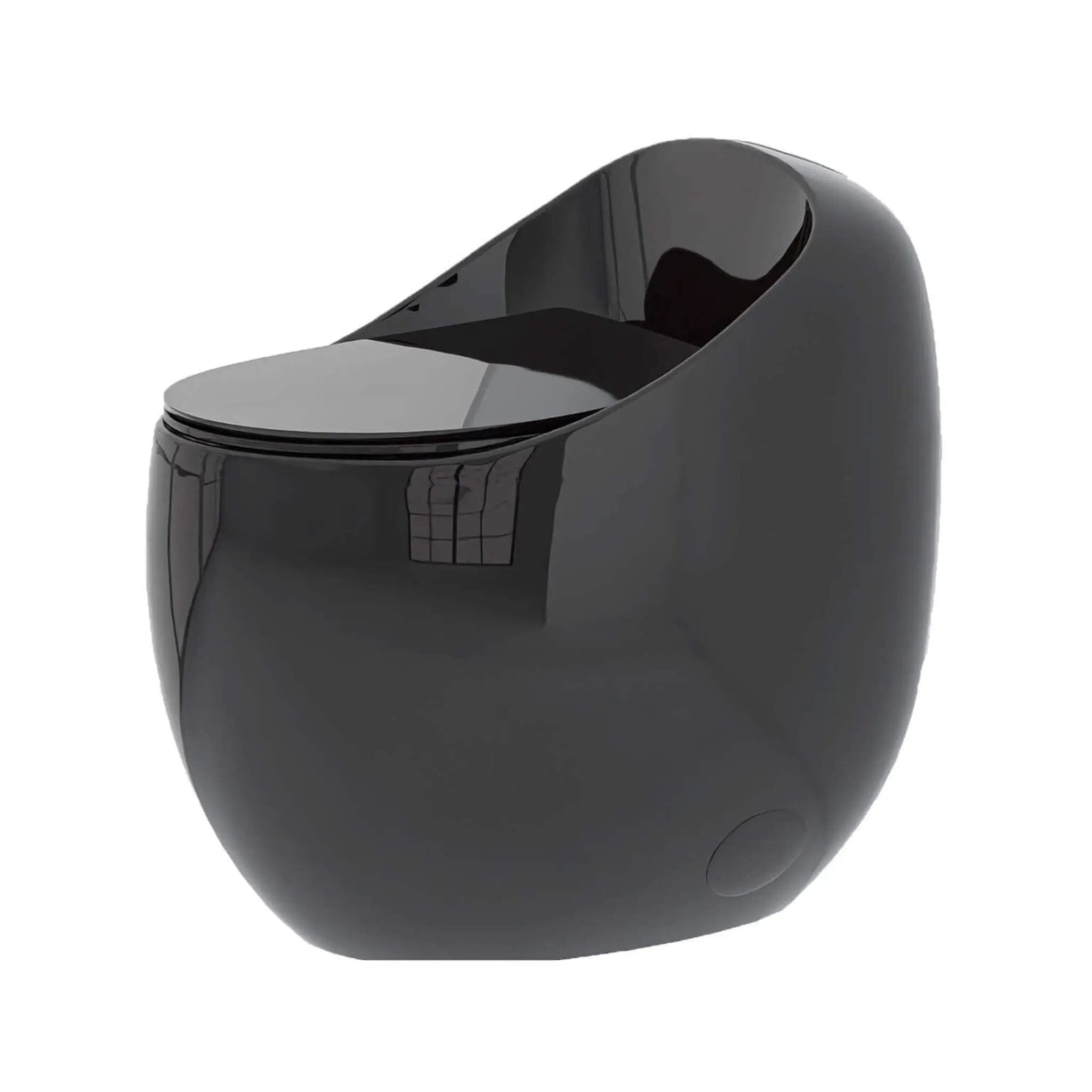 Nuvia Modern 1.28 GPF Single Flush 1-Piece Ceramic Egg-Shaped Toilet (SAK93341) by SAKSBY WHOLESALE