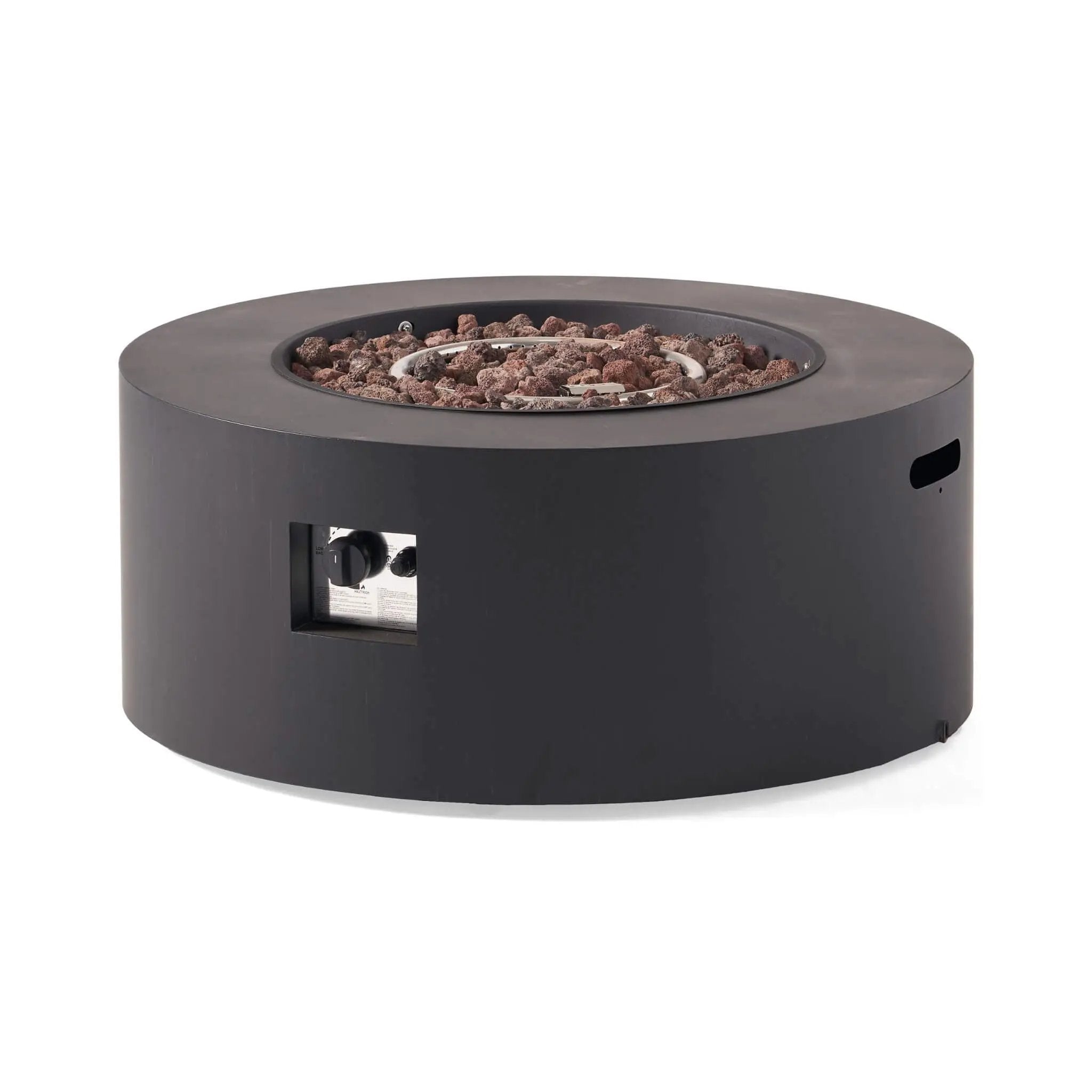 Alora Modern 32-Inch 40K BTU Round Iron Propane Fire Pit (SAK29102) by SAKSBY WHOLESALE