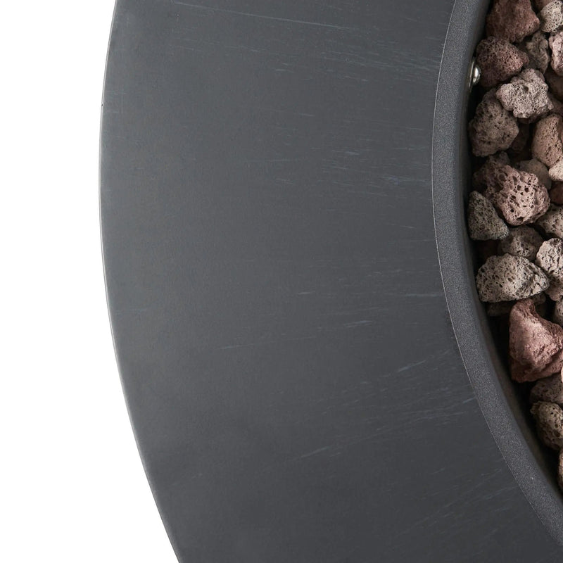 Alora Modern 32-Inch 40K BTU Round Iron Propane Fire Pit (SAK29102) by SAKSBY WHOLESALE