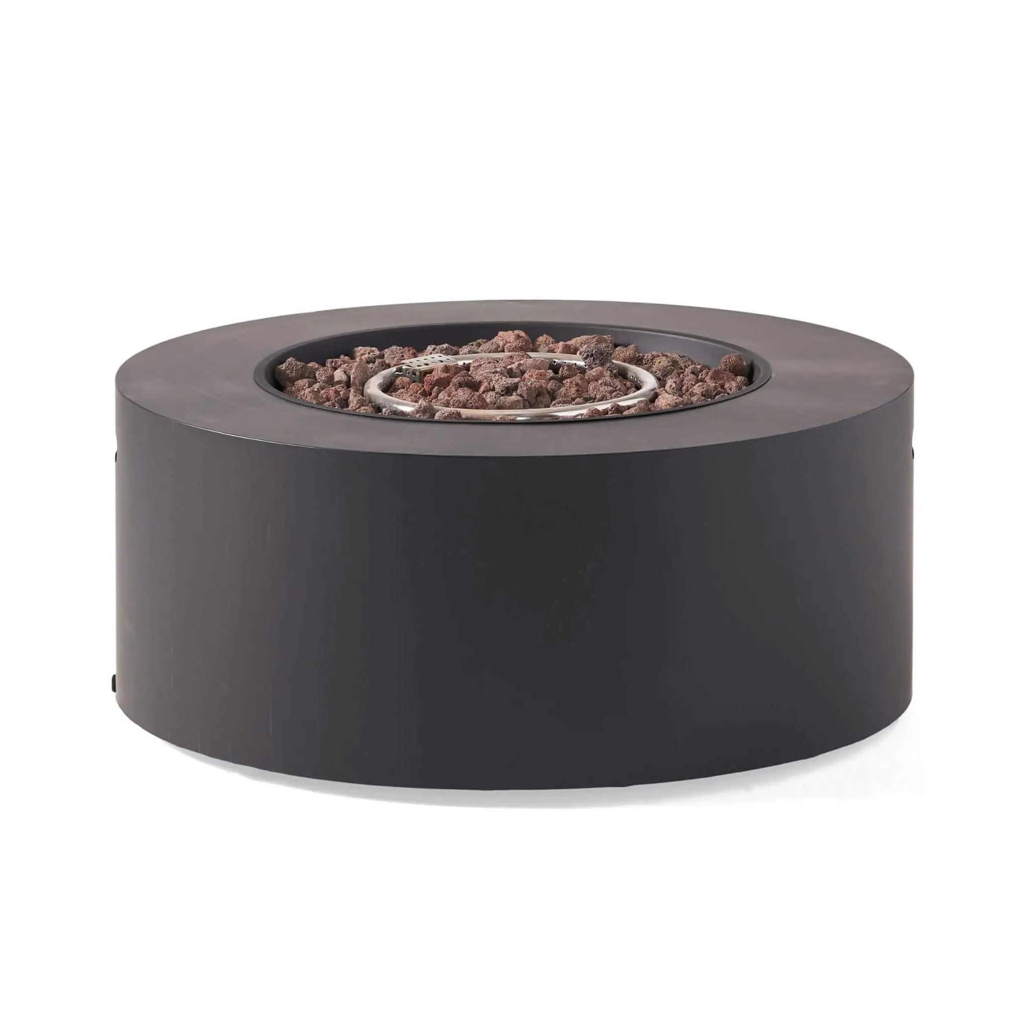 Alora Modern 32-Inch 40K BTU Round Iron Propane Fire Pit (SAK29102) by SAKSBY WHOLESALE