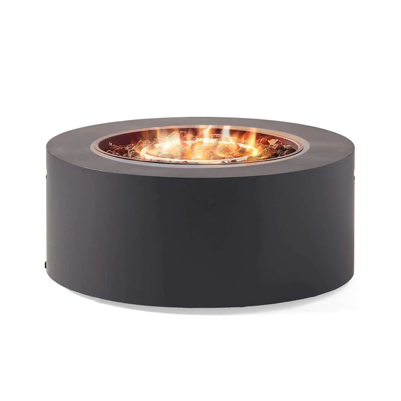 Alora Modern 32-Inch 40K BTU Round Iron Propane Fire Pit (SAK29102) by SAKSBY WHOLESALE